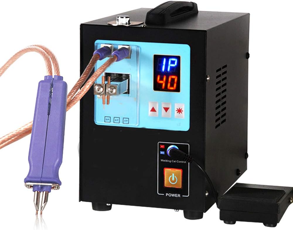 LWQ Battery Spot Welder,737G+ Battery Spot Welder 4.3KW High Power Automatic Spot Welding Machine for 18650 Lithium Batteries Pulse Spot Welders