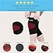 Runflory Compression Knee Sleeves Support Brace, Elastic Sports Knee Braces for Jogging, Running, Hiking & Workout, Recovery Knee Brace for Joint Pain and Arthritis Relief for Men Women (Red)