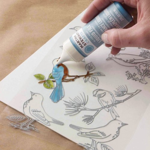Martha stewart crafts outline glass cling, 33266 flower…