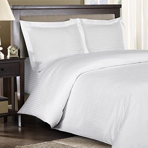 Whitecottonworld Hotel Luxury Egyptian Cotton 800 Thread Count Button Closer 1-Pieces Duvet Cover With Corner Ties, Oversized King (98 x 120 Inch) Size, Soft, Hypoallergenic, White Solid