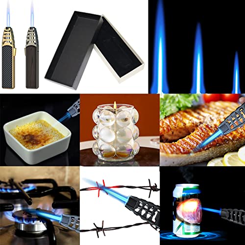 Jnfire Butane Torch Lighter Refillable Windproof Single Jet Torch