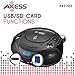 AXESS PB2703 Portable MP3/CD Boombox with AM/FM Stereo, USB, SD, MMC (Black)