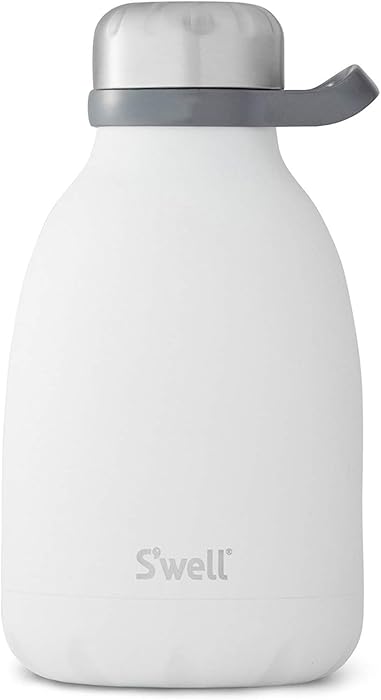 S'well Stainless Steel Roamer Bottle-40 Fl Oz-Moonstone Triple-Layered Vacuum-Insulated Containers Keeps Drinks Cold for 48 Hours and Hot for 16-BPA-Free Travel Water Bottle, 40oz