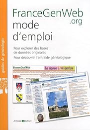 FranceGenWeb mode d'emploi