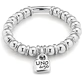 Uno de 50 BOHEMIAN Stretch Bracelet, Sterling Silver-Plated, Handmade in Spain