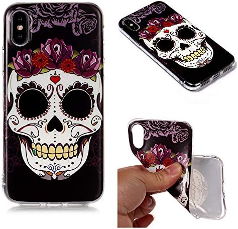 XINYIYI Silicone Case for Apple iPhone XR, Luxury Clear View Design Bumper Highly Transparent Ultra Thin Colorful Painted TPU Clear Full Protection Case Cover Anti-Shock for iPhone XR - Shantou