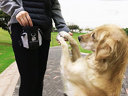 Horing Dog Treat Training Pouch Puppy Snack bag Pack Dispenser Carries with Waist Clip Outdoors Camping Travel Use