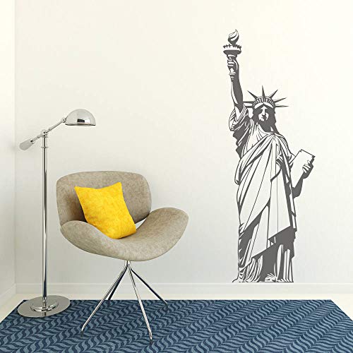 Wall Decal Statue of Liberty Wall Sticker New York Wall Art USA Home Decor Americana Big Apple Freedom Lady Liberty Wall Mural 21 Inch Tall