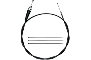 YRHHBYH 50'' Throttle Cable for Mini Bike Baja MB165 196cc 5.5hp MB200 200cc 6.5hp CT200U MOTOVOX MBX10 MBX11 MBX12 79cc 79.5cc for Pit Dirt Bike Parts Heat Warrior Black