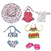 Tanosy 3 Sets Doll Bathing Suits Summer Bikini Swimsuits and 1 Pair Polliwog Doll Shoes Holiday Beach Party Swimwear Clothes for 18 inch Girl Doll Xmas Gift