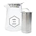 Glass Teapot Pitcher with Stainless Steel Infuser set - Brew loose leaf tea, hot or cold (makes 32 oz of tea)