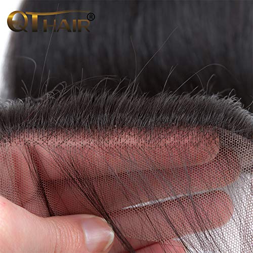 QTHAIR-12A-Body-Wave-Brazilian-Virgin-Human-Hair-with-4x4-Lace-Closure-16-inch-Natural-Black-Brazilian-Body-Wave-Human-Hair-Swiss-Lace-Closure-No-Bleached-Knots