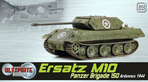Dragon Models Ersatz M10 Panzer Brigade 150 Ardennes 1944 Ultimate Armor Tank Model Building Kit, 1:72 Scale