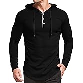 KUYIGO Men's S-5X Short&Long Sleeve Athletic Casual Plus Size Hoodies Sport Sweatshirt Hooded T-Shirts
