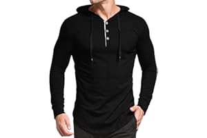 KUYIGO Men's S-5X Short&Long Sleeve Athletic Casual Plus Size Hoodies Sport Sweatshirt Hooded T-Shirts
