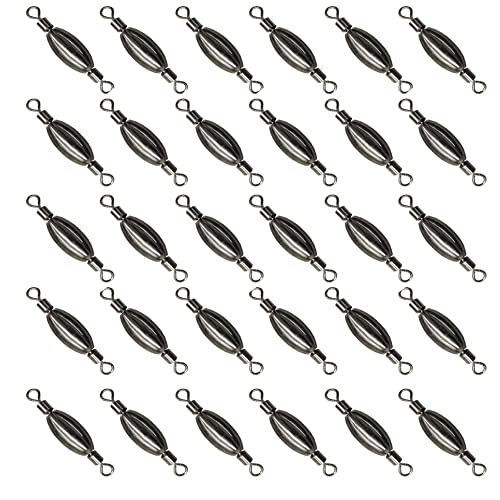 Acekit Quick Set Up Brass Fishing Sinker With Inner Swivel (#2-30pcs)
