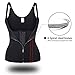 FOMANSH Waist Trainer Cincher Women Corset Tummy Control Shapewear Adjustable Straps Body Slimmer (X-Large) Black