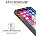 CarterLily iPhone XR Case, Full Body Shockproof Dustproof Waterproof Aluminum Alloy Metal Gorilla Glass Cover Case for Apple iPhone XR 6.1 inch - Black