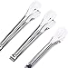 TEERFU Kitchen Tongs Stainless Steel Buffet Serving Utensils Salad BBQ Tongs Heavy Duty Serving Food Tongs for Frying,Cooking,Clipping Toast Bread,Grilling,Pastry, Sandwich,9.4 Inch