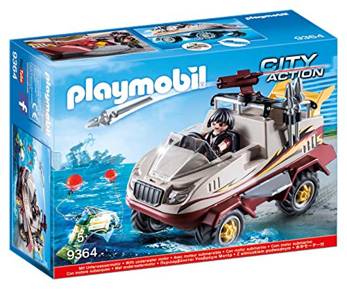 Playmobil 9364 - Amphibienfahrzeug Spiel & 9365 - SEK-Team Spiel – Bild 3
