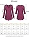Messic Oversize Shirts Women, Women's Cotton Long Sleeve Round Neck Stretch 1/4 Buttons Polo Shirt(XX-Large,Dark Blue)