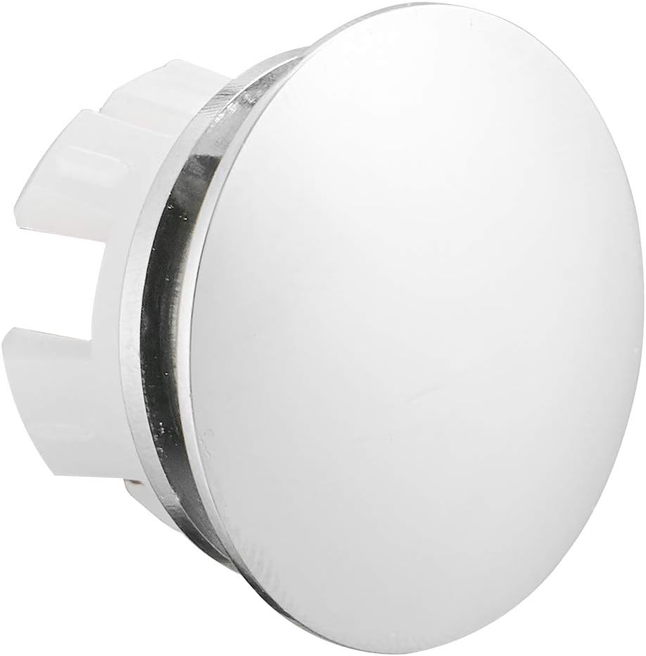 BWE Sink Basin Trim Overflow Cover Brass Insert in Hole Round Caps Chrome