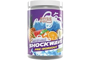 Shockwave Pre-Workout – Tropical Tsunami | 40 Servings (400 g) | Athletic Support - Enhances Physical Energy & Reduces Fatigu