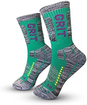 Perfect Athletic Sock, 84% Cotton 13% Polyester 3%Elastine, Great Sock for Recreational Use or Leisure (Turquoise/Purple) (One size Fits all)