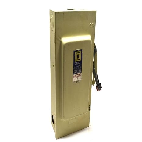 SQUARE D BY SCHNEIDER ELECTRIC H363 SWITCH FUSIBLE HD 600V 100A 3P NEMA 1 - - Amazon.com