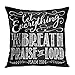 Emvency Throw Pillow Cover Christian Biblical Calligraphy with Elegant Swashes Accents from Psalms Let Everything That Has Breath Decorative Pillow Case Home Decor Square 18x18 Inches Pillowcase