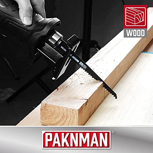PAKNMAN Reciprocating Saw Blade Set 12Piece, Metal and Wood Sawzall