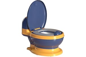 KOYOSNIER Potty Training Toilet, Realistic Potty Training Seat, Toddler Potty Chair with Soft Seat, Removable Potty Pot, Toilet Tissue Dispenser and Splash Guard, Non-Slip for Toddler& Baby& Kids