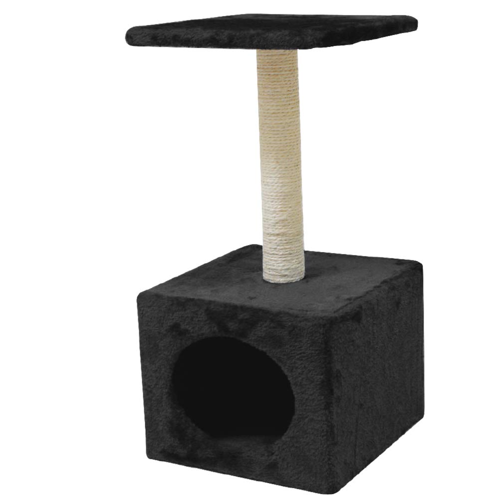 CROCI Hamburg Cat Scratcher, Cat Scratch Platform for Scratching, 30 x 30 x 60 cm, Black