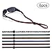 SHINKODA Sports Glasses Strap Adjustable Sunglasses Cord Retainer Safety Eyeglass Lanyard, Pack of 6