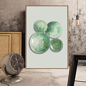 Floating Framed Canvas Wall Art for Living Room, Bedroom Plates Canvas Prints for Home Decoration Ready to Hang - 16x24 inches