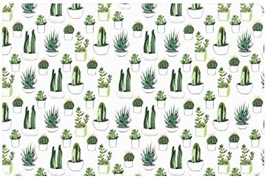 Cacti And Succulent Doormat Rug Indoor/Outdoor/Floor Mat Rug for Home/Office/Bedroom 23.6"(L) x 15.7"(W)