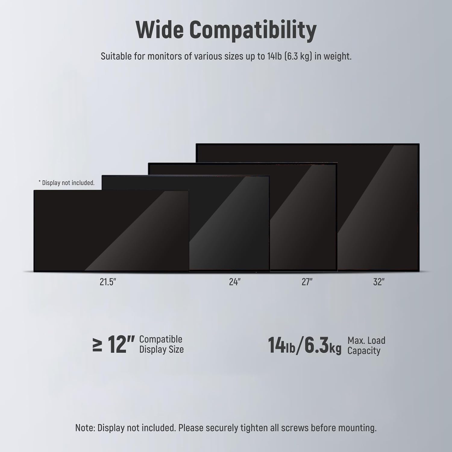 NEEWER Monitor Mount Adapter with VESA Mount, Aluminum Alloy Light Stand Adapter Dual 360° Ball Joint M4 Screw & 5/8