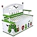 Wildkin Kids Wooden Bench Seat with Storage for Boys and Girls, Toy Box Bench Seat Features Safety Hinge, Backrest, and Two Carrying Handles, Measures 32 x 15.5 x 25.5 Inches (Caterpillar)