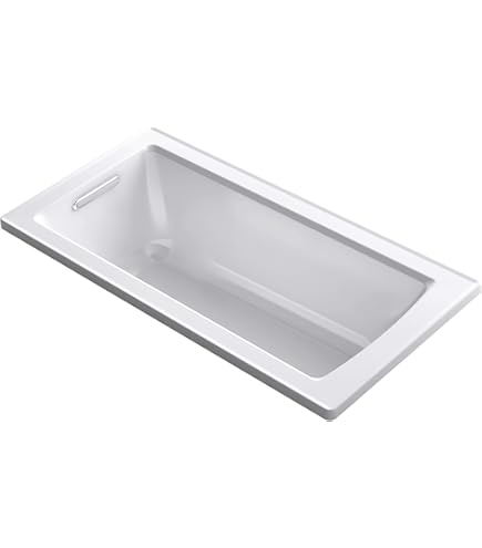 Kohler K-1163-0 5 ft. Drop-In/Undermount Oval Tub w