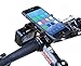 MaxMiles Motorcycle and Bicycle Cell Phone Holder Aluminum Universal Adjustable Bicycle Phone Mount Smartphone Holder Bike Handlebar Cell Phone Holder for iPhone X 5 6 7 8 Plus (Black +Cam Holder)