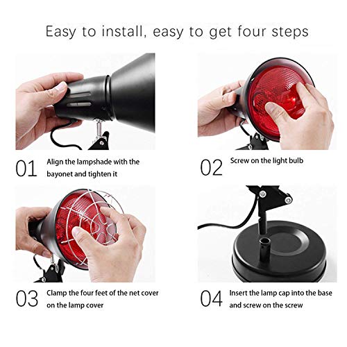 Red Light Device,Infrared Light Heat Lamp for Skin Care Muscle Body