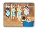 KingKang The Funny Puppy is Drying on The Rope Mouse Pad Mouse Mouse pad Mouse Pad Pad Office Mouse Pad Gaming Mouse Pad Mat Mouse Pad Mousepad Dimension: 9.5