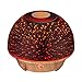 VicTsing Essential Oil Diffuser, 200ml Starburst Fireworks Effect 3D Glass Ultrasonic Aromatherapy Oil Humidifier with Amazing 7-Color LED Lights, Waterless Auto-Off, Great for Home, Office, Bedroom