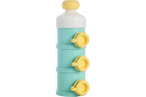 Phanpy Baby Formula Dispenser On The Go, Stackable Formula Dispenser with Independent Side Opening, Travel Formula Dispenser, Portable Milk Power Formula Container (Green)
