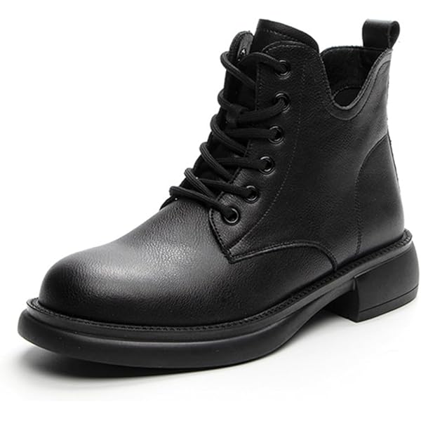 Amazon.com | Perisis Women's Chain Black Platform Lug Sole Low