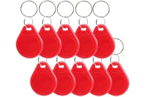 ARICEAN 13.56 MHz UID Writable Rewritable Clone IC Smart Keychain, Compatible with MIFARE Classic 1K, RFID Blank Tag for Access Control Key Tag Rewritable (10 - PCS)