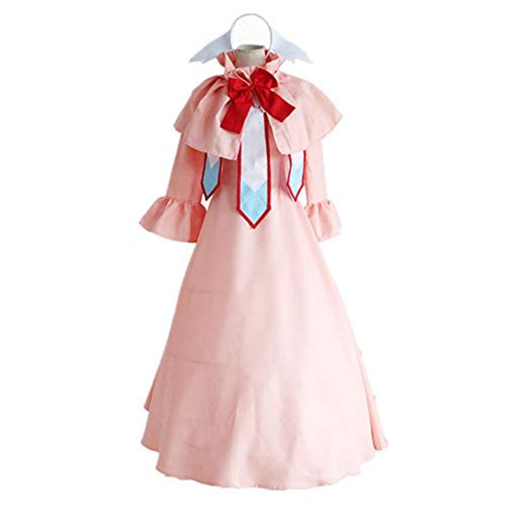 Fairy Tail Costume Mavis Vermillion Cosplay Costume Lolita Pink Dress Woman Long Skirt Dress Girl Sk