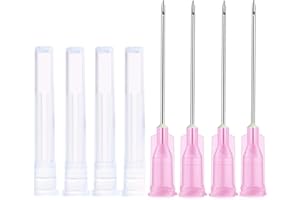 HABEUNIVER 18Ga 1 1/2 Inch/38mm Sterile Lab Supplies, Pack of 100