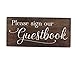 Guest Book Sign Wooden for Wedding, Cabin, Beach or Rental House by Elegant Signs
