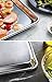 New Star Foodservice Commercial-Grade 18-Gauge Aluminum Sheet Pan/Bun Pan (15 L x21 W x1 H (Two Thirds size) Measure Oven)